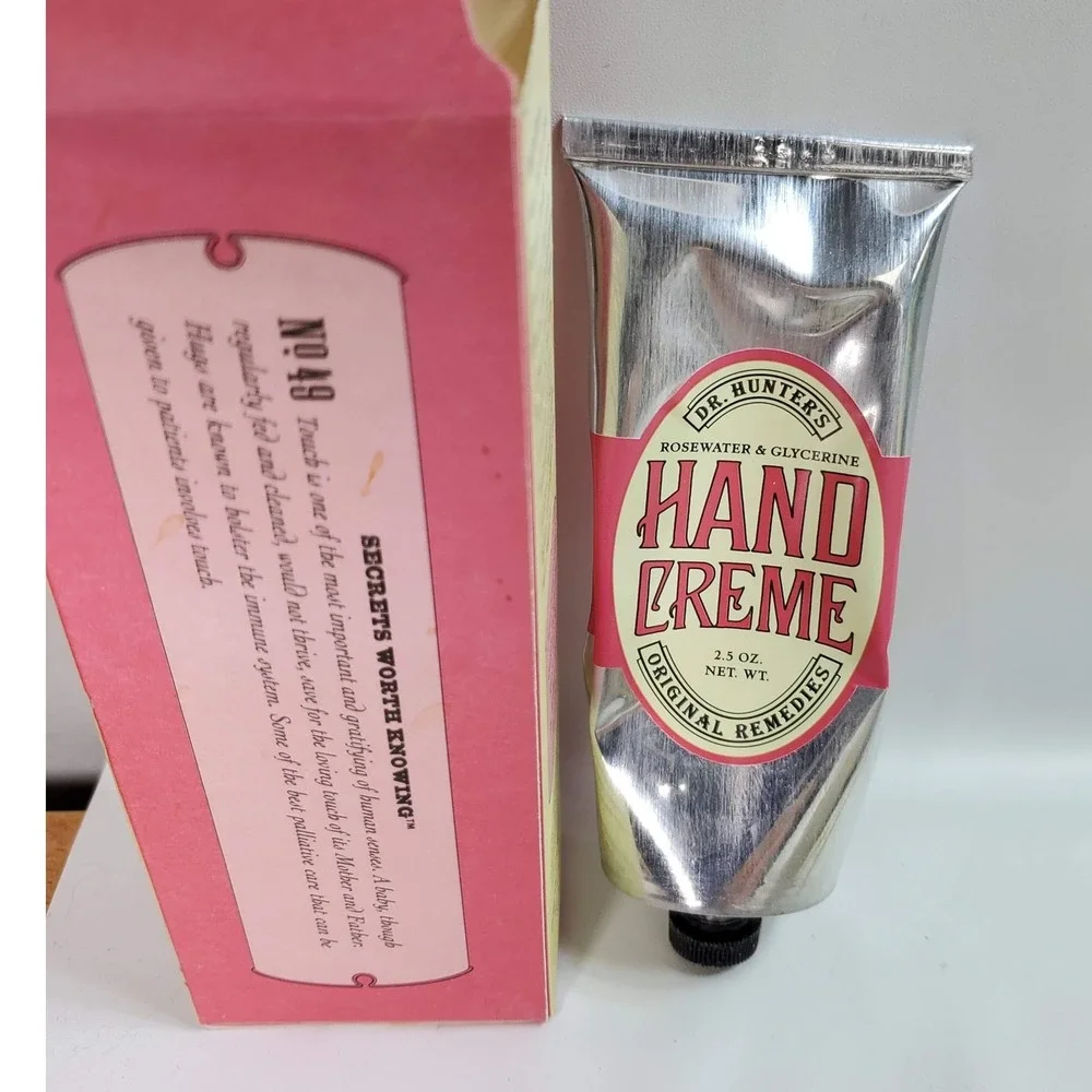 Caswell-Massey Dr. Hunter's‎ Rosewater Glycerine Hand Creme 1/2 Full With Box
